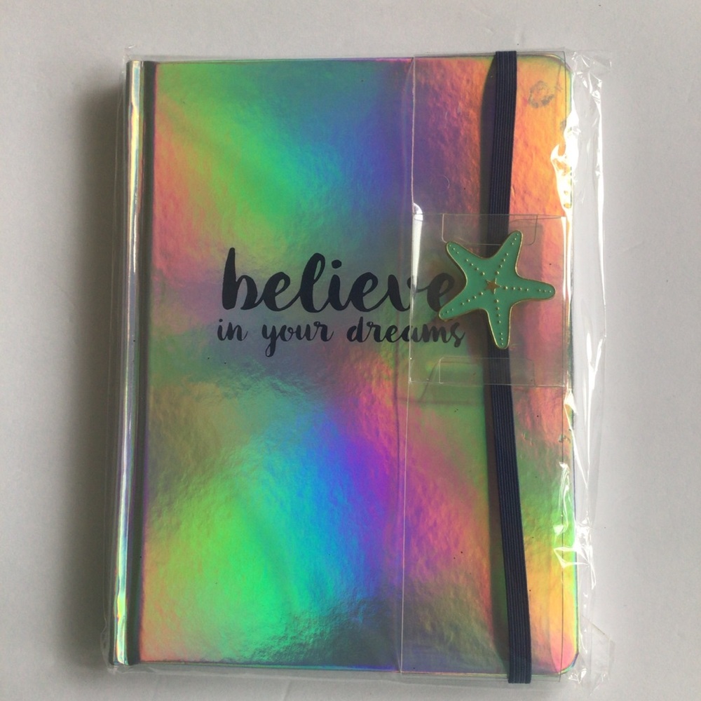 HOLOGRAPHIC HARD BOUND JOURNAL NWT